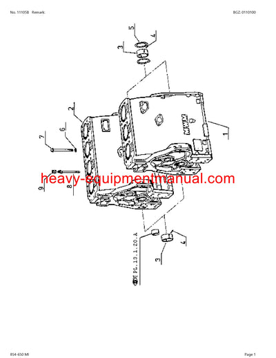 PDF Claas 854 - 650 Mi Historic Tractor Parts Manual