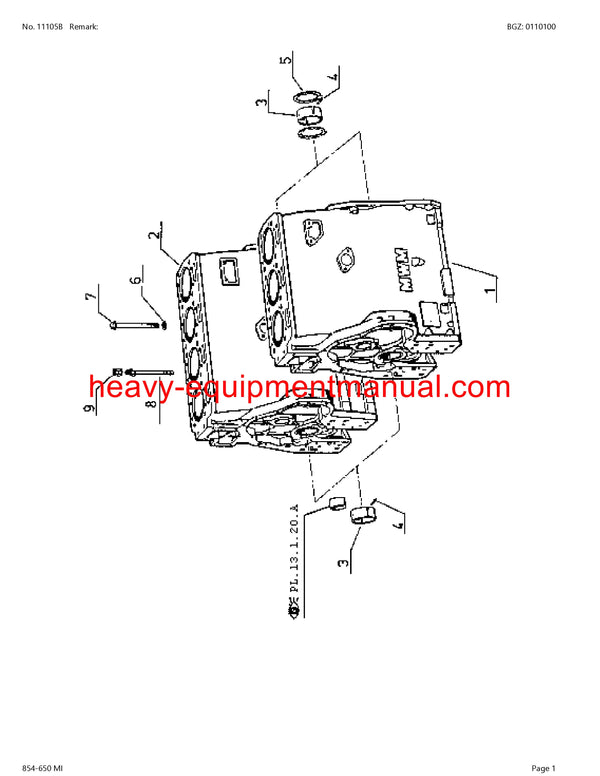 CLAAS HISTORIC 854-650 MI TRACTOR PARTS CATALOG MANUAL SN  CT63C0001 - CT63CO257