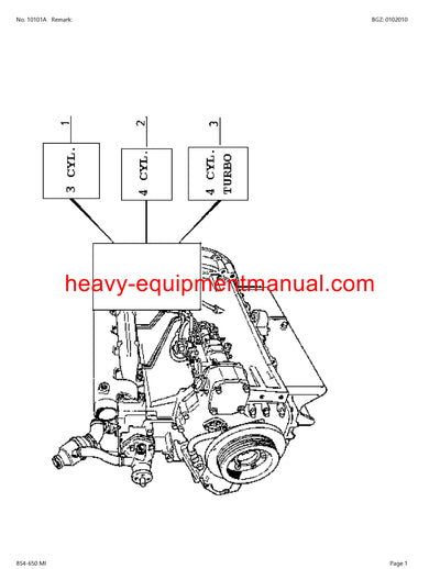 PDF Claas 854 - 650 Mi Historic Tractor Parts Manual