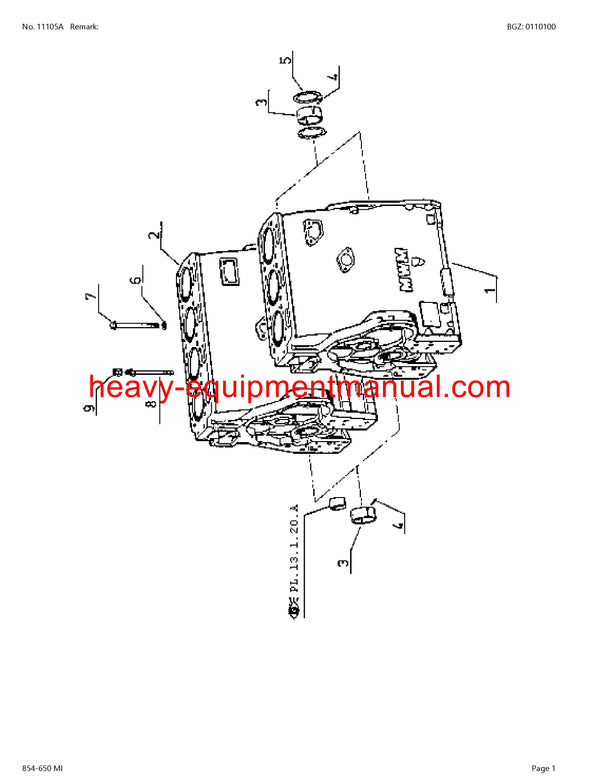 CLAAS HISTORIC 854-650 MI TRACTOR PARTS CATALOG MANUAL SN  CT64C0001 - CT64CO244