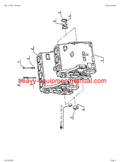 PDF Claas 854 - 650 Mi Historic Tractor Parts Manual