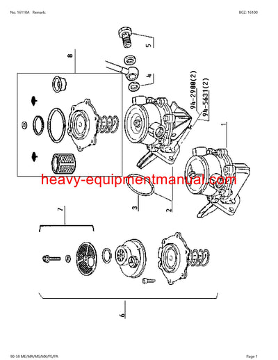 CLAAS HISTORIC 90-58 ME MA MS MX PE PA TRACTOR PARTS CATALOG MANUAL SN CT51CO300 - CT51CO371