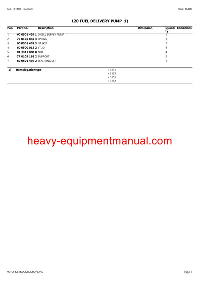 CLAAS HISTORIC 90-58 ME MA MS MX PE PA TRACTOR PARTS CATALOG MANUAL SN CT61C0700 - CT61C0983