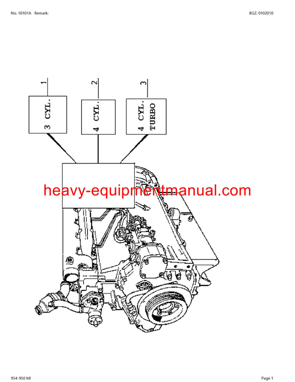 PDF Claas 954 - 950 Mi Tractor Parts Manual