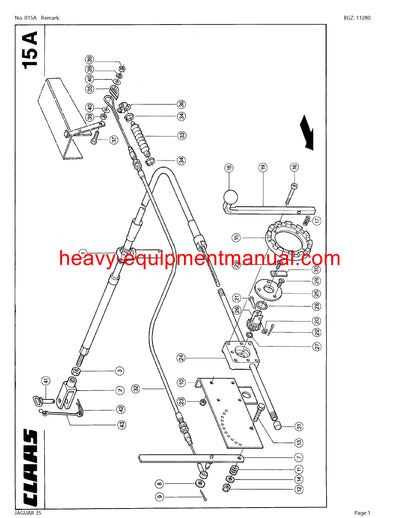 PDF Claas 35 Jaguar Forage Harvester Parts Manual
