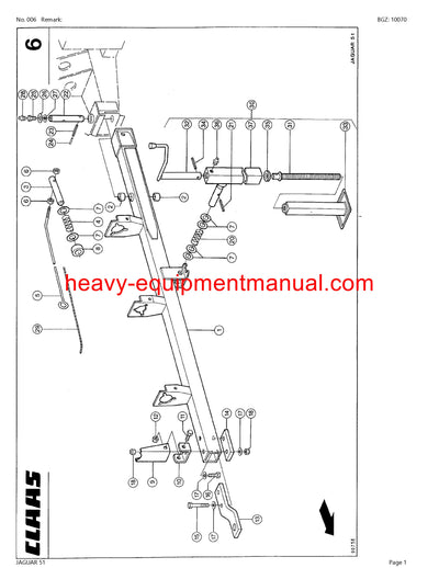 PDF Claas 51 Jaguar Forage Harvester Parts Manual