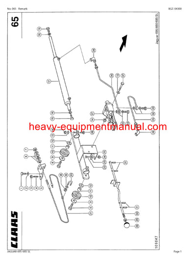 PDF Claas 695 - 685 SL Jaguar Forage Harvester Parts Manual