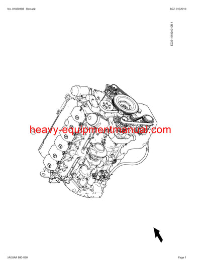 PDF Claas 880 - 830 Jaguar Forage Harvester Parts Manual