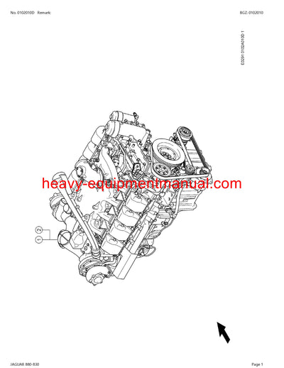 PDF Claas 880 - 830 Jaguar Forage Harvester Parts Manual
