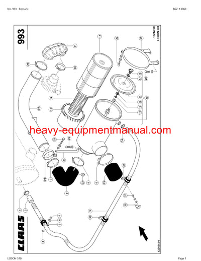 PDF Claas 570 Lexion Combine Parts Manual
