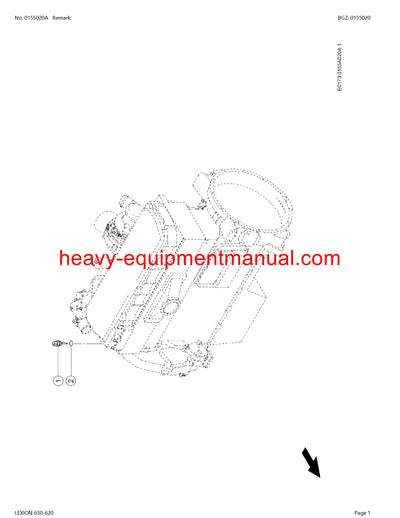 PDF Claas 630 - 620 Lexion Combine Parts Manual