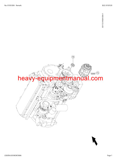 PDF Claas 630 Lexion Montana Combine Parts Manual