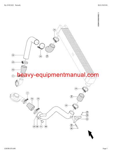 PDF Claas 670-640 Lexion Combine Parts Manual