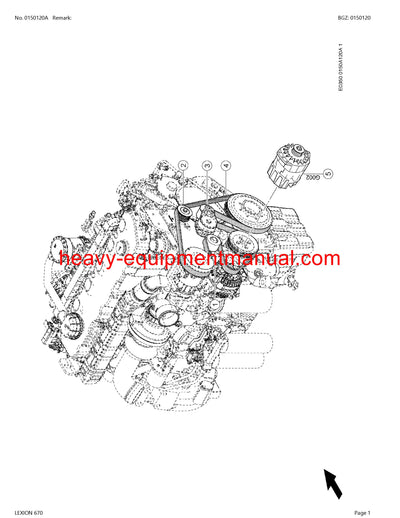PDF Claas 670 Lexion Combine Parts Manual
