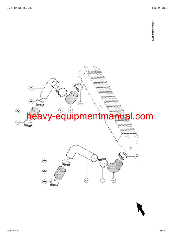 PDF Claas 670 Lexion Combine Parts Manual