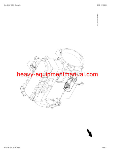 PDF Claas 670 Lexion Montana Combine Parts Manual