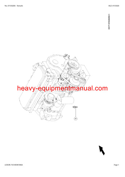 PDF Claas 750 Lexion Montana Combine Parts Manual