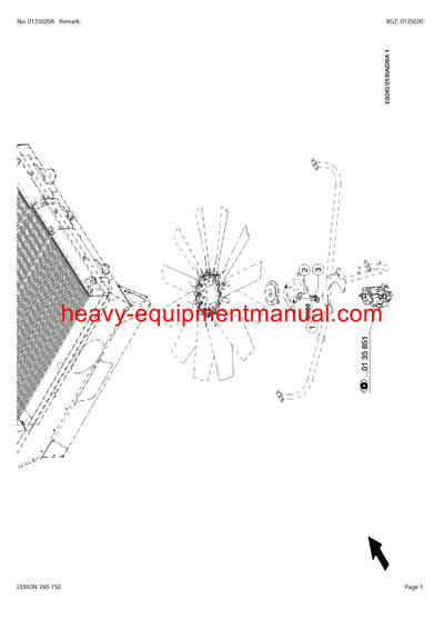 CLAAS LEXION 760-750 COMBINE PARTS CATALOG MANUAL