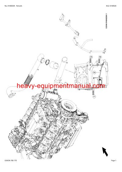 PDF Claas 780-770 Lexion Combine Parts Manual