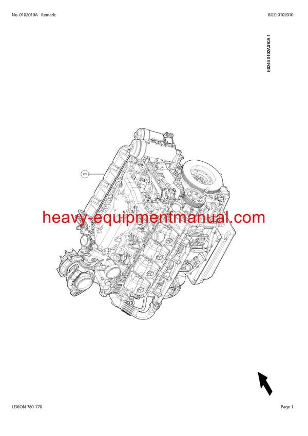 PDF Claas 780-770 Lexion Combine Parts Manual