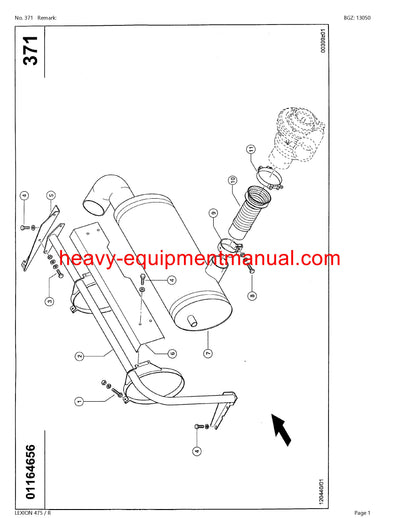 PDF Claas 475R Lexion Combine Parts Manual