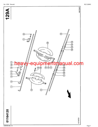 PDF Claas 485R Lexion Combine Parts Manual