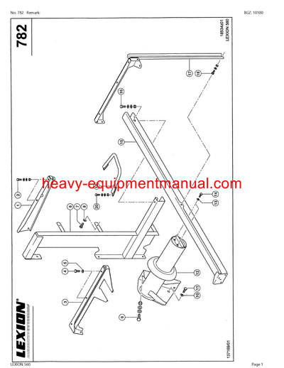 PDF Claas 560 Lexion Combine Parts Manual