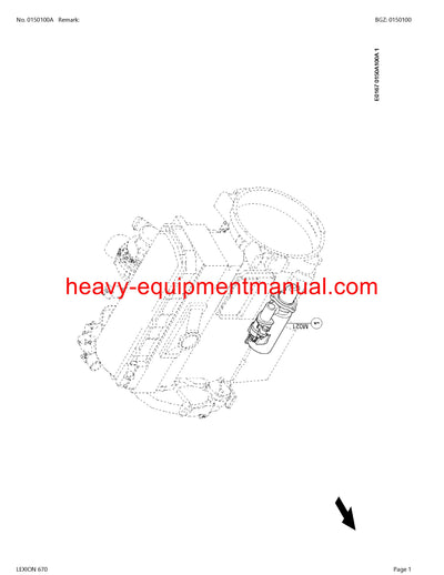 PDF Claas 595 - 590R Lexion Combine Parts Manual