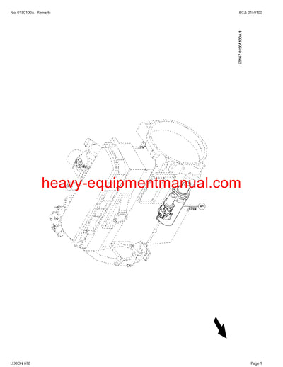 CLAAS LEXION (NORTH AMERICA) 595-590R COMBINE PARTS CATALOG MANUAL