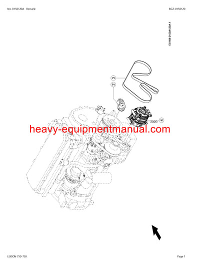 CLAAS LEXION (NORTH AMERICA) 750-730 COMBINE PARTS CATALOG MANUAL (SN: C6800101-C6899999)