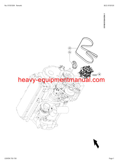 PDF Claas 750 - 730 Lexion Combine Parts Manual