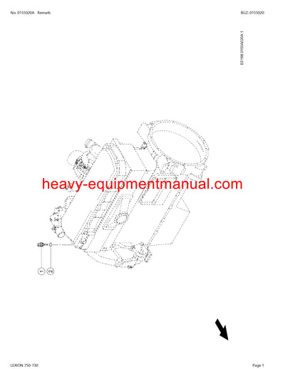 PDF Claas 750 - 730 Lexion Combine Parts Manual