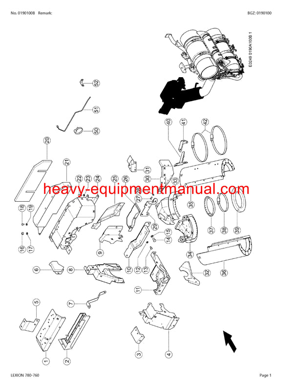 PDF Claas 780-760 Lexion Combine Parts Manual