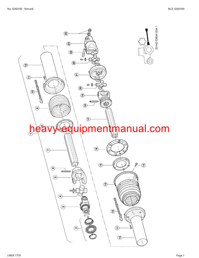 PDF Claas 1750 Liner Swather Parts Manual