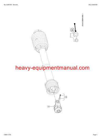 CLAAS LINER 1750 SWATHER PARTS CATALOG MANUAL SN G0101001-G0199999