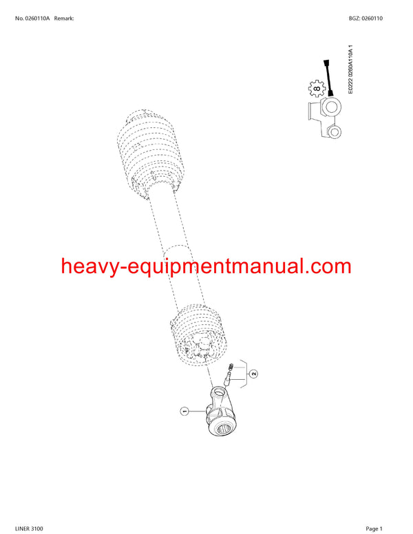 PDF Claas 3100 Liner Swather Parts Manual