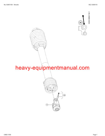 CLAAS LINER 3100 SWATHER PARTS CATALOG MANUAL SN 98901001-98909999