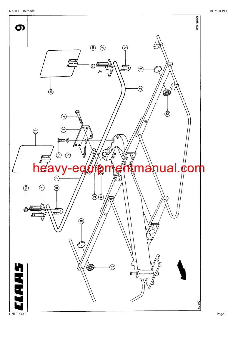 PDF Claas 330 S Liner Swather Parts Manual PDF Claas 330 S Liner Swather Parts Manual