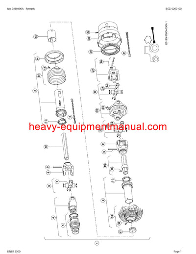 CLAAS LINER 3500 SWATHER PARTS CATALOG MANUAL SN G0401001-G0409999