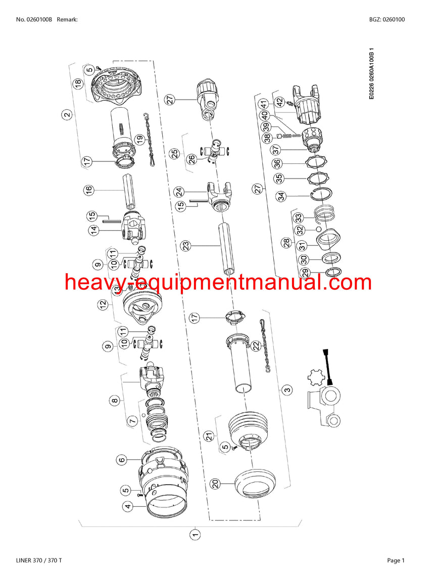 PDF Claas 370/ 370T Liner Swather Parts Manual