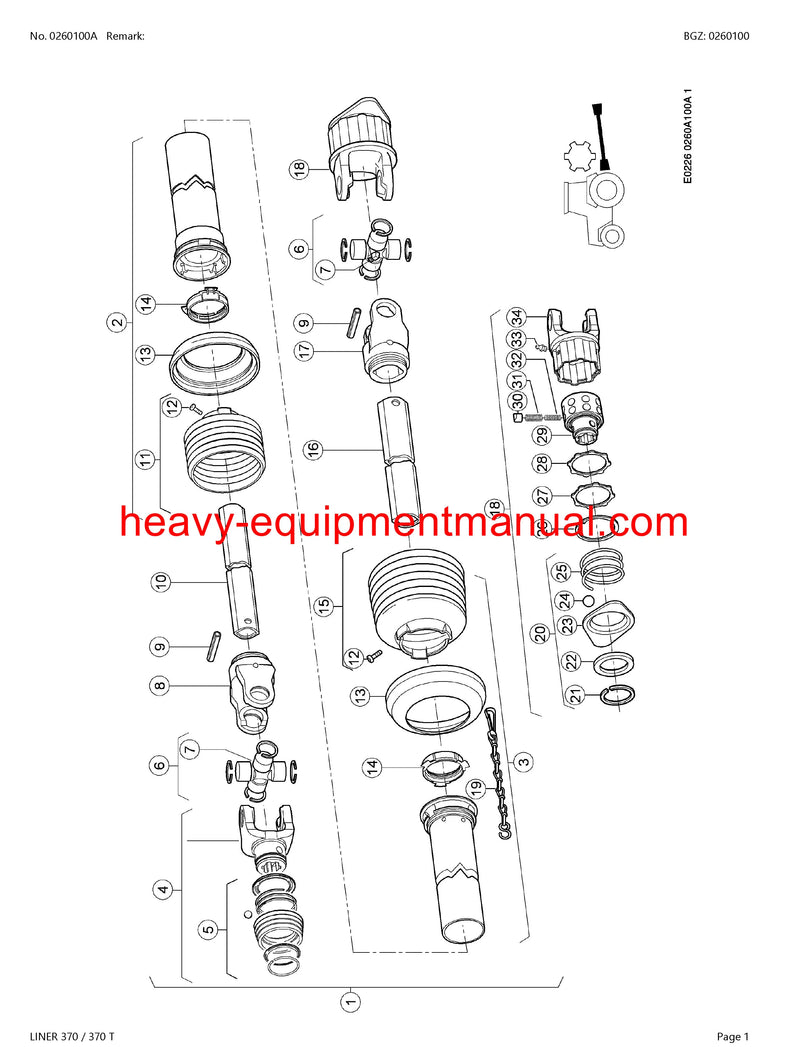 PDF Claas 370/ 370T Liner Swather Parts Manual PDF Claas 370/ 370T Liner Swather Parts Manual