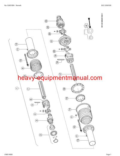 CLAAS LINER 4000 SWATHER PARTS CATALOG MANUAL SN G0501001-G0599999