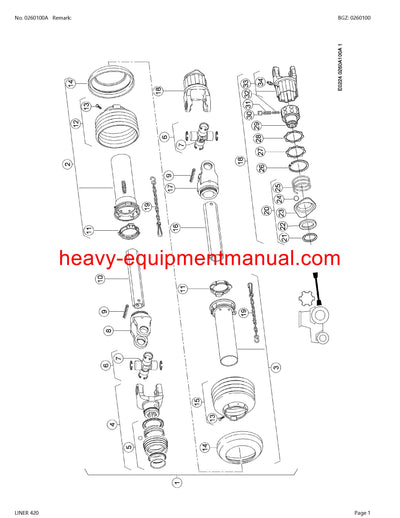 PDF Claas 420 Liner Swather Parts Manual