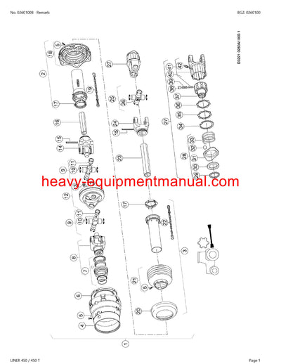 CLAAS LINER 450 450T SWATHER PARTS CATALOG MANUAL SN G1201001-G1209999