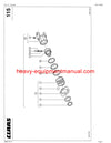 CLAAS LINER 470 T SWATHER PARTS CATALOG MANUAL SN 60203141-60299999
