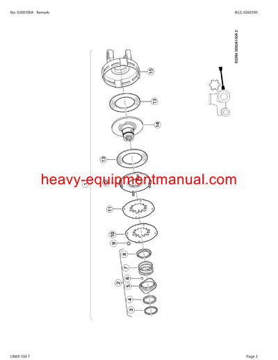 PDF Claas 550 T Liner Swather Parts Manual
