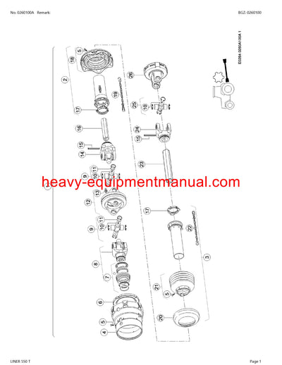 PDF Claas 550 T Liner Swather Parts Manual