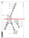 CLAAS LINER 780 SWATHER PARTS CATALOG MANUAL SN 60401001-60499999