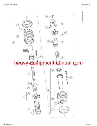 PDF Claas 650 Markant Baler Parts Manual