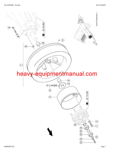 PDF Claas 650 Markant Baler Parts Manual